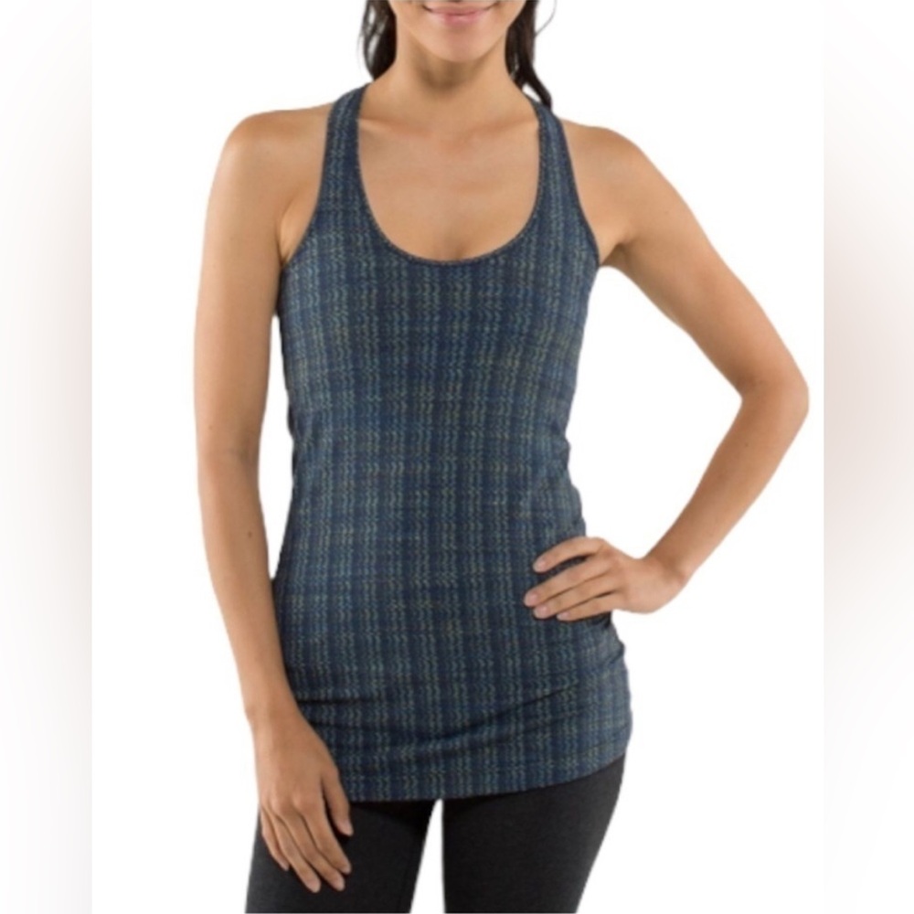 LULULEMON Cool Racerback Tank in Ziggy Wee August Inkwell